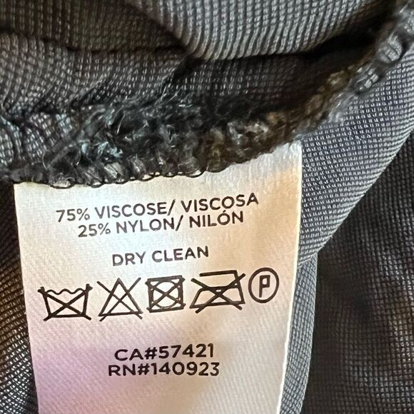 Loft Dark Grey Crushed Velvet Short Sleeve V Neck Top Small - Picture 6 of 6